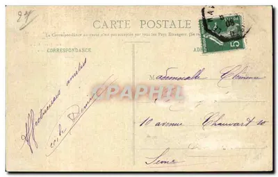 Ruínas da Capela da Abadia de Fontaine-Guérard — Parc de Rade Pont (Eure) — Edit. Lasne, Fleury Cl. Mercier — Verso