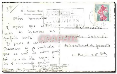 Casa normanna — Acquigny (Eure) — Edizioni Gaby — Verso