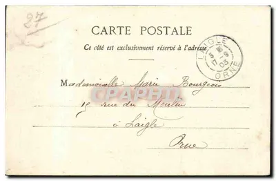 BRETEUIL (Eure) - Les Promenades des Plesses i Statua Ribot — Drukarnia Klasyczna, D. Chesnot — Rewers