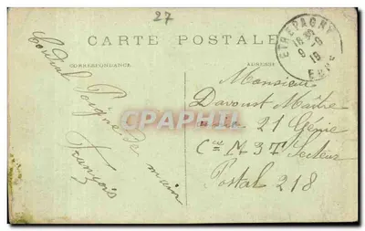 Etrepagny - Castelo de St Martin - Bilhete postal antigo — Verso