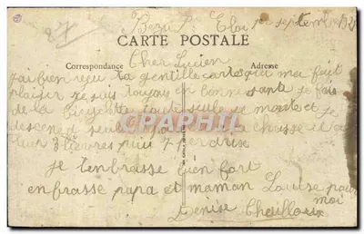 Bezu Saint Eloi - Villa des Sources Stara pocztówka — Rewers