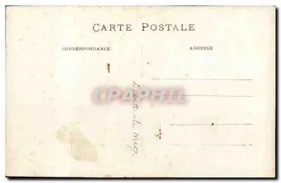 Enfant sur la plage — avec filet de pêche — Carte postale CPA — Verso