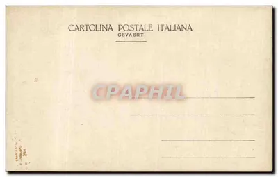 Dwoje dzieci — studio fotograficzne — Cartolina Postale Italiana Gevaert — Rewers