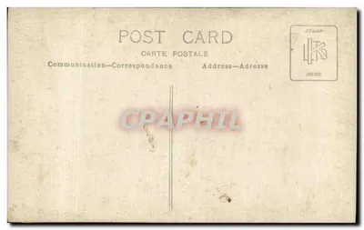 Duas mulheres e um bebê — cena de estúdio — carta postal — Verso