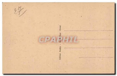 Echauffour (Orne) — A Igreja — Edição Aubry — Verso