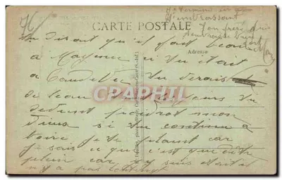 Caudebec-en-Caux (S.-Inf.) — O Castelo das Capucinas — editor não identificado, n° 46 — Verso