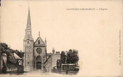 Caudebec-Les-Elbeuf — A Igreja — H. Saint-Denis, editor (L'Elbeuvien)