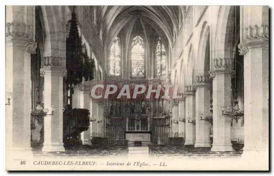 Caudebec-Les-Elbeuf — Interior da Igreja — LL. n° 46