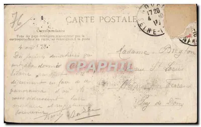 Bonsecours — Panoramische uitzicht op Rouen — Anoniem uitgever, n° 626 — Achterkant