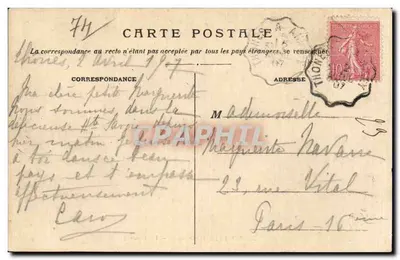 Morette (Haute-Savoie) — La Cascade — Éditeur : Léon Lyon — Rewers