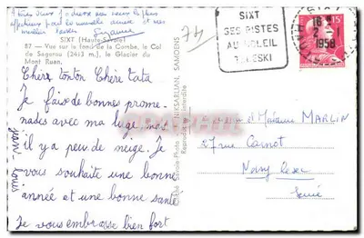 Widok na dno Combe, Col de Sagerou (2413 m), Glacier du Mont Ruan — Sixt (Haute-Savoie) — Niks — Rewers