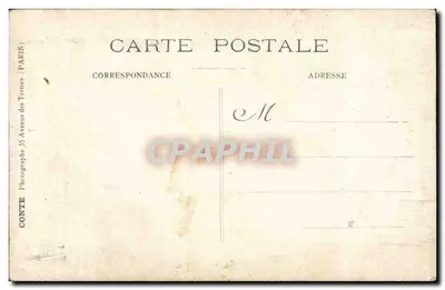 Para w strojach epokowych — studio — Fotograf CONTE, 55 Avenue des Ternes, Paryż — Rewers