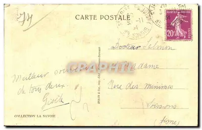 ST-JEOIRE — O BAIRRO DA TORRE DE FERRO — Braun & Cie, Imp.-Edit. Mithouse-Dornach, n° 13469 — Verso