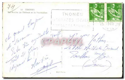Thônes — A Roche de Thônes e o Parmelan — Réal-Photo — Verso