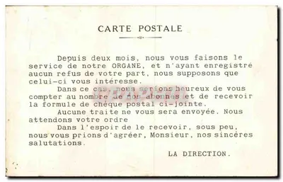 Monteur des Scières prowadzi do Fortuny — karikatura przemysłowa — wydawca nieznany — Rewers