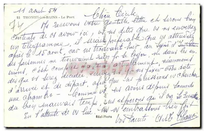 Thonon-les-Bains — O Porto — Cabo — Verso