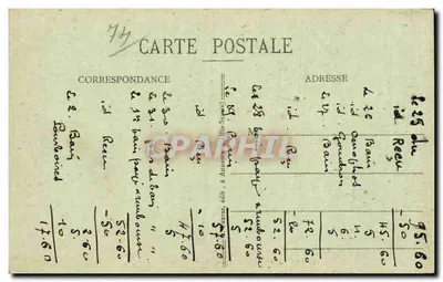 LE FAYET-ST-GERVAIS-LES-BAINS — O Hotel de Savoie — editor anônimo, n° 214 — Verso