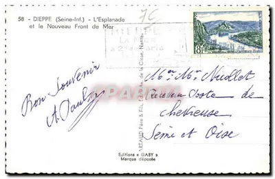 Dieppe (Seine-Inf.) — Esplanada i Nowy Front Morza — Wydawnictwo Gaby — Rewers