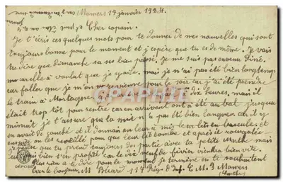 Un hombre y una mujer en desacuerdo — escena humorística — editor no identificado — Reverso