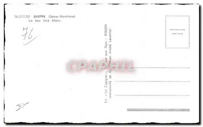 Dieppe — Il forte bianco in basso — La Cigogne — Verso
