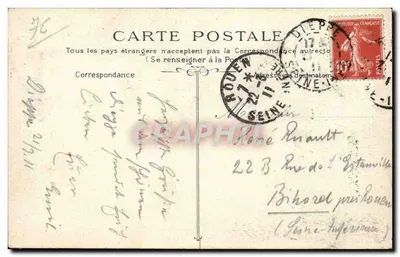 Dieppe — Vue Générale prise du Château — G. M. 1370 — Verso