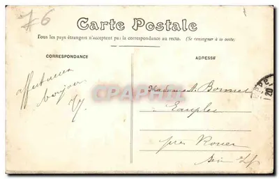 Dieppe — Zamek, widok z plaży — G. Flandre, n°119 — Rewers