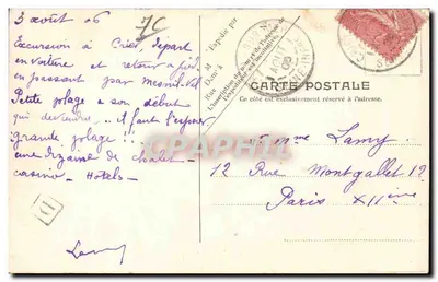 Criel — Plaża — V.P. Paryż. Nr 4 — Rewers