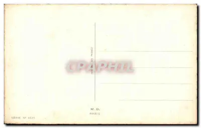 Młodzi zakochani na mostku — scena bukoliczna — M. BARNINI, seria N° 1025 — Rewers
