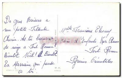 Dzieci i jeż — Granssa — seria N° 2176 — Rewers