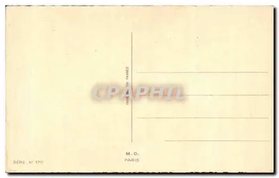 Recaudador y vendedor — Caricatura satírica — M.D., París, Serie N° 170 — Reverso
