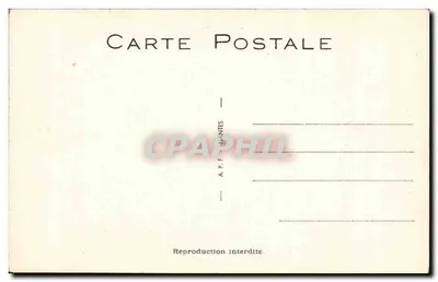 Para na łóżku — humorystyczna scena — A.P.F. TINANTES n°3 — Rewers