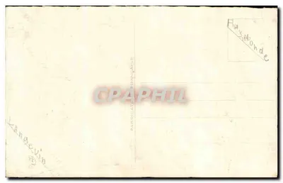 Criança em um avião — distribuindo flores — Langevin, Paris — Verso