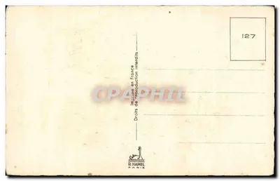 Dziecko z bukietem pionów — Urodziny — R. Hamel, n°127 — Rewers
