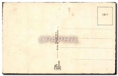 Klein kind met bloemenvoorwerp — Verjaardag — R. HAMEL PARIS n°127 — Achterkant