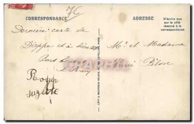 Dieppe — Parowce na Przystani — LL, nr 329 — Rewers