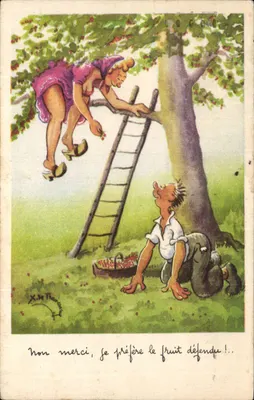 Fruta Proibida — caricatura — X. De Francque (N°1003-1)
