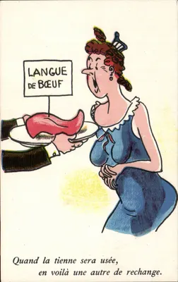 Língua de boi — brincadeira sobre a língua — Coleção Comica Noër n°86