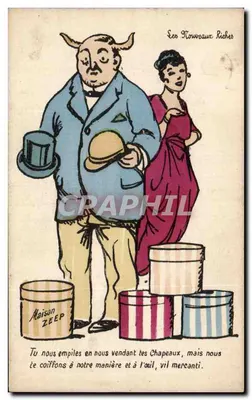 Les Nouveaux Riches — caricatura satírica — Maison ZEEP