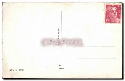 Bagniowcy w czasie burzy — Raffray — seria n° 2150 — Rewers