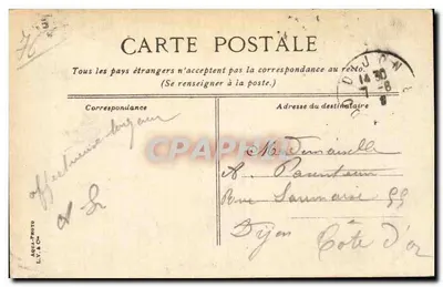 Dieppe — Diante das falésias com maré baixa — Editor L.Y. & Co. n°32 — Verso