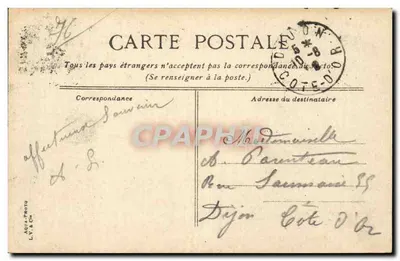 Dieppe - A Vista do Teatro — editor L.V. & Cie, n°2 — Verso