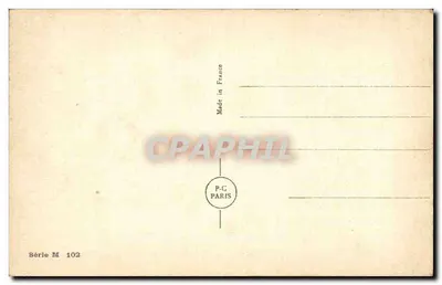 Permissão de Moisson — Série M 102 — P-C PARIS — Verso