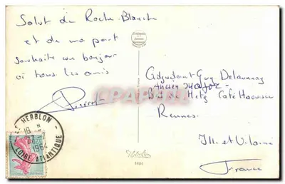 Uwodzicielstwo w baru — humor — L. Gannolle, n° 1404 — Rewers