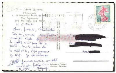 Dieppe — Esplanada i Nowy Front Morza — Wydawnictwo Gaby — Rewers