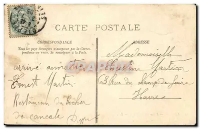 Dieppe — Wejście do Przylądków — LL. N°13 — Rewers