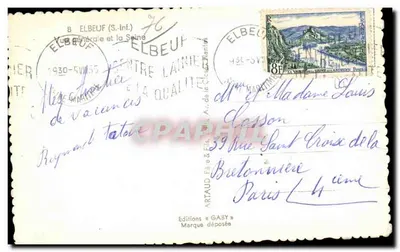 Widok z powietrza miasta — wydawca Gaby, n°8 — Rewers