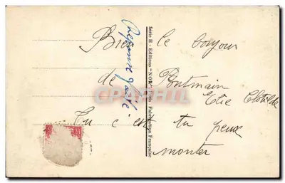 Vendedor de pêssegos e agricultor — cena humorística — Edições 'NOK' Paris — Verso