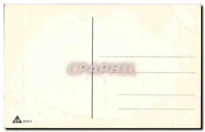 Paysage rural au coucher du soleil — randonneur sur chemin — éditeur L&P, n° 3337/1 — Verso