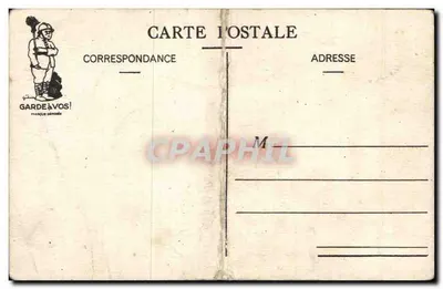Humor - Ilustracja - Tête de Turc Turk Turquie Turkey La brosse à cirage Militaria - Stara pocztówka — Rewers