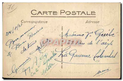 Etretat — Ogólny widok z Falaise d'Amont — LL — Rewers